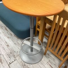 Tall pine round table