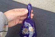 Ceramic blue table bell postage possible