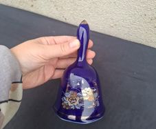 Ceramic blue table bell postage possible