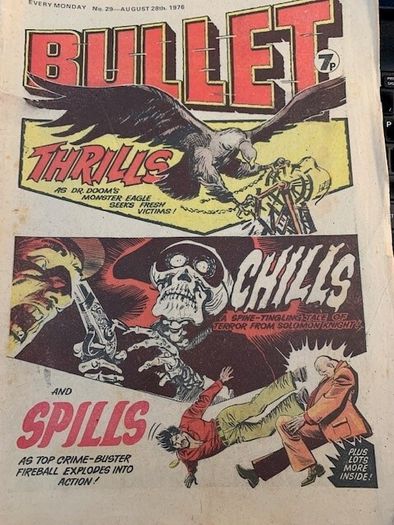 Bullet Comic x 10 Issues  29,34,35, 38,39,40,41,46,48,497-Not Continuous Running intermittently from -Sept 30th 1978 -15th Jan 197-DC Thompson-Vintage UK Comics