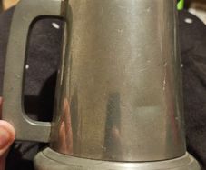 Viners English Pewter Glass Bottomed Tankard