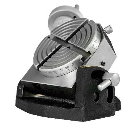 BRAND NEW Rotary Table 4 INCH/100 MM Horizontal Vertical Rotary Table 4-Slot Rotary Table for Milling Machine MT-2 Rotary Table