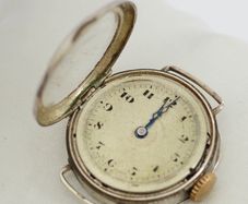 Vintage Silver Trench Wrist Watch-