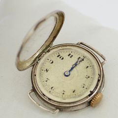 Vintage Silver Trench Wrist Watch-