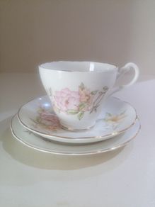 Royal Stuart Tea Trio Set, Fine Bone China