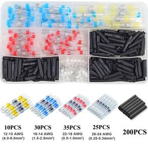 300pcs Box Solder Sealed Wire Connectors Heat Shrink Solder Butt Connectors Solder Connector Kit Automotive Marine Insulation