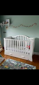 Cot and chest of drawers