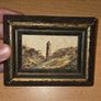 Carol Ann Waldron - Miniature Oil Painting - Round Tower Glendalough Image 4