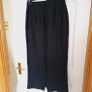 Endora Black Linen Skirt - Size 12 Image 3