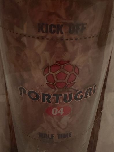 Portugal 2004 beer glass