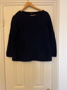 Cos navy jumper size 10