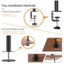 Adjustable Desk Monitor Stand Monitor Holder Table Stand Tiltable Stand 180 Swivel 360 Height Image 4