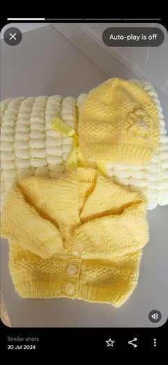 Handknit Baby Cardigans and Blankets