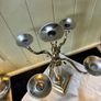 Vintage Silver Chrome 5 Arm Candelabra Candle Holder Image 2