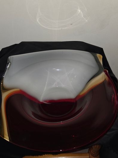 Large Art Glass Bowl - Hand Blown