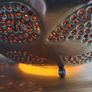 Silver spherical Lamp large Image 6