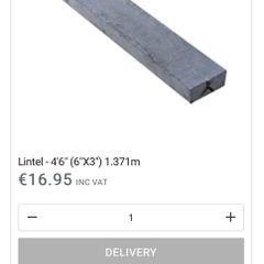 Concrete Lintel x3