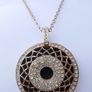 Absolute Jewellery Gold Plated Unique Pendant and Chain Image 3
