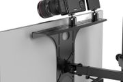 HumanCentric DSLR Monitor Mount Large, Desk Camera Mounting, Light Webcam, Microphone Shelf for Monitor VESA Arm, Replace Clamp Tripods, 100x100mm Patterns, Aluminum, Hardware Included