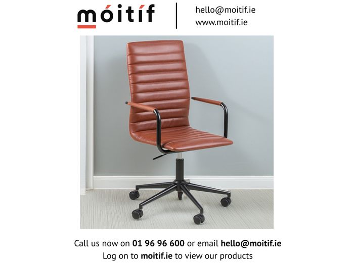 Wade Desk Chair - Brown