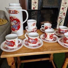 mid-century retro coffee set
