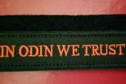 Norse/ viking, " in odin we trust"