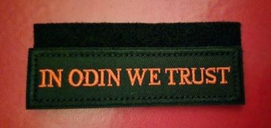 Norse/ viking, " in odin we trust"