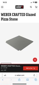 Weber Crafted glazed pizza stone