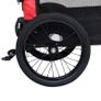 2-in-1 Pet Bike Trailer & Jogging Stroller Red and Black Image 7
