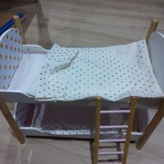 Janod Wooden Candy Chic doll's Bunkbeds