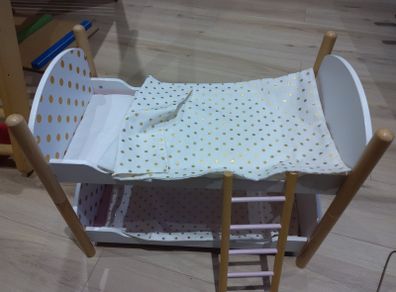 Janod Wooden Candy Chic doll's Bunkbeds