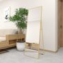 Full Length Mirror 140x50cm Free Standing, Hanging or Leaning, Large Floor Mirror with Gold Aluminum Alloy Frame for Living Room or Bedroom Image 3