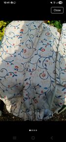 Beautiful heavy pair of curtains 66" x 72