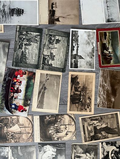 Vintage Art Themed Postcards x 122. 2 for 1 euro or 50 quid the lot
