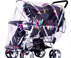 Universal Raincover for twin buggy stroller pram