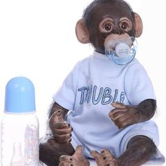 Handmade Detailed Paint Reborn Baby Monkey Newborn Dolls Collectible Art Dolls (FREE POSTAGE)