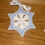 Wedgwood Christmas Tree White Snowflake Ornament Image 2
