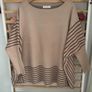 jumper bnwt one size beige & brown oversized poncho style jumper exquiss's brand Image 6
