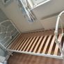 Cream Iron Single Bed Image 2