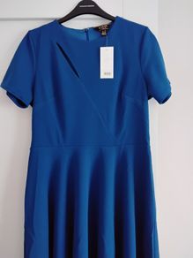 Blue midi dress