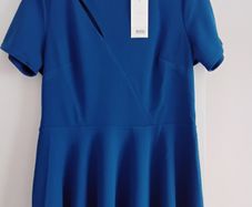 Blue midi dress