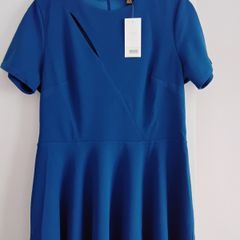Blue midi dress