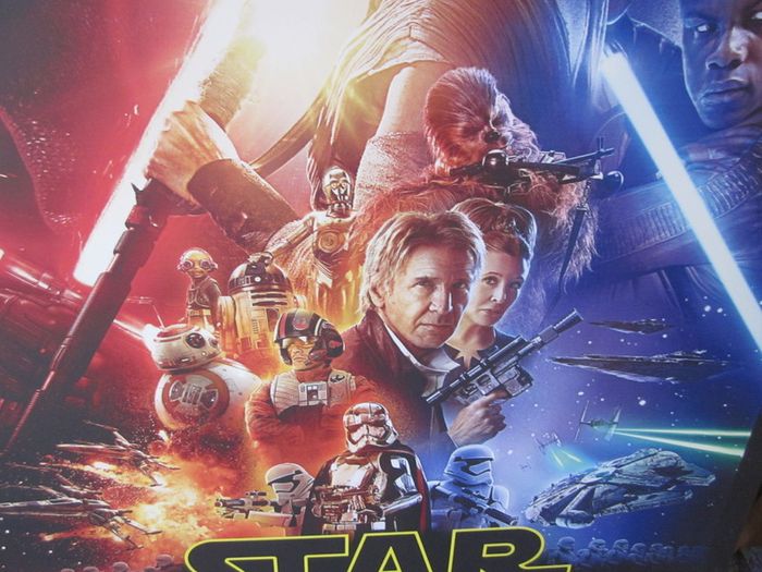 Large Star Wars The Force Awakes Print on Canvas Poster New