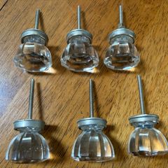 6 Glass Door Knobs