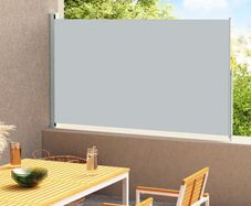 Patio Retractable Side Awning 180x300 cm Grey