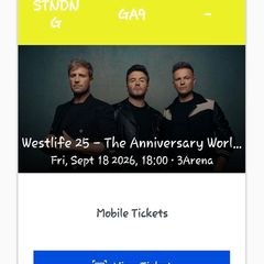 Westlife 25th Anniversary World Tour