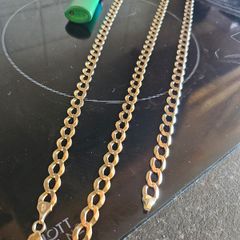 Gold chain and bracelet