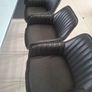 4 Grey high Stool leather chairs Image 3