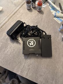 Power supply for a tattoo machine with a foot pedal.