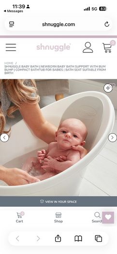 Shnuggle baby bath tub